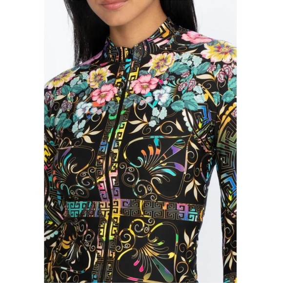 NWT Johnny Was JOY Surf Shirt & Bikini Bottoms [2-Pc] - Picture 10 of 11